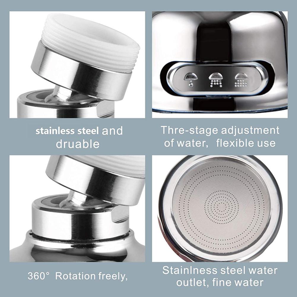 🎅EARLY XMAS SALE-3 Modesl Water Pressure 360° Rotatable Faucet Sprayer Head