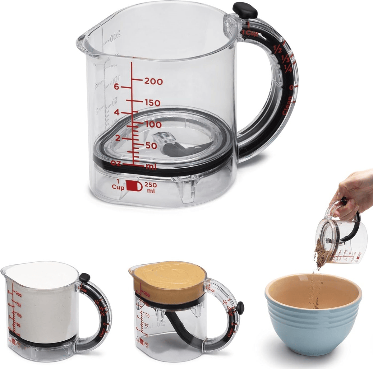 🔥Last Day Promotion 50% OFF🔥4-in-1 Adjustable Measuring Cup