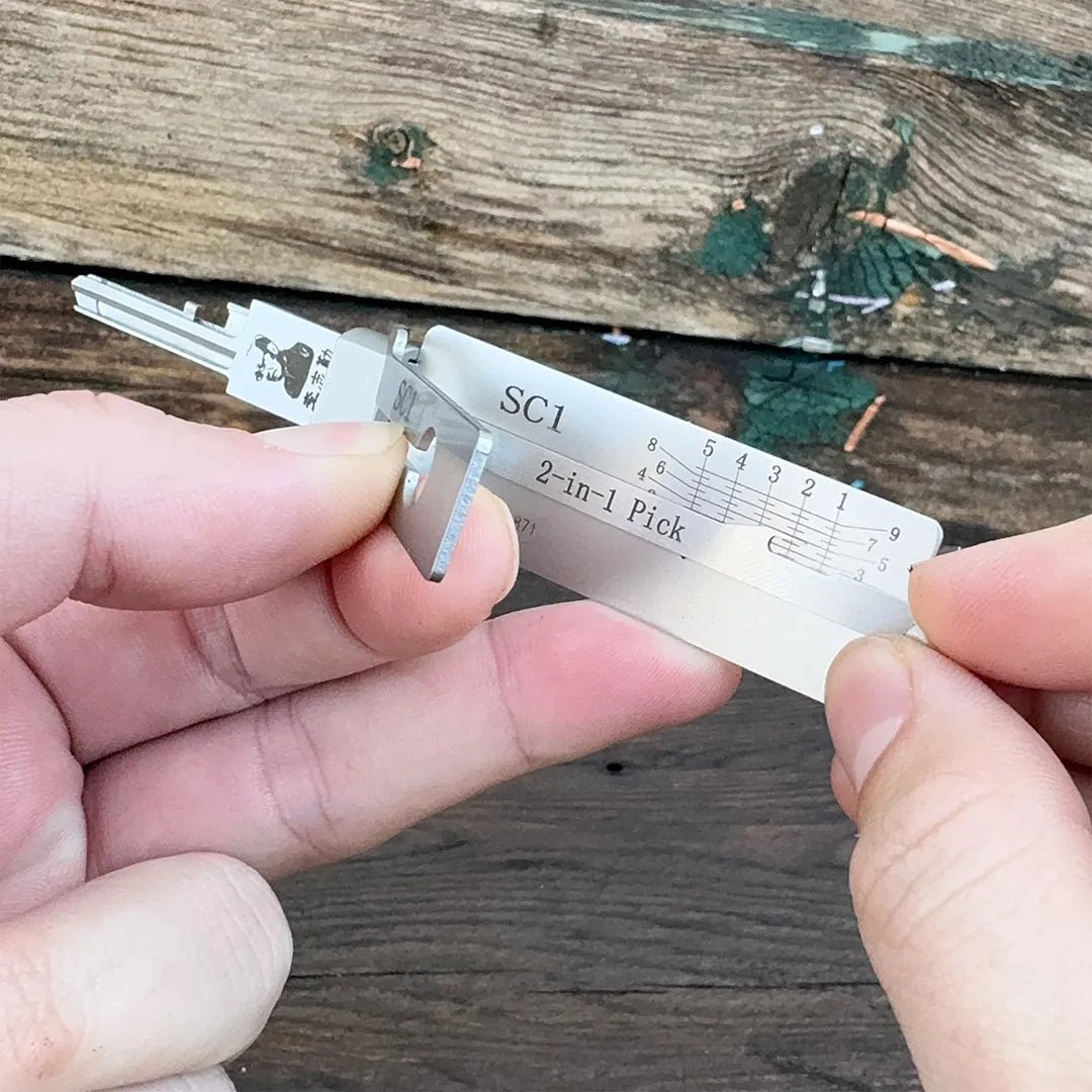 🔐 2-in-1 Lock Pick Tool – Precision for Pin Tumbler Locks