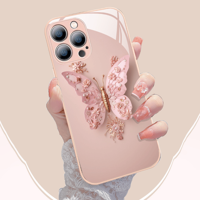 (Last Day Promotion 50% OFF) Flat 3D Butterfly Pattern Phone Case - Buy 2 Free Shipping