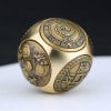 Brass Spherical Magic Cube Six-Sided Spinning To Play Decompression Handle Piece Pure Copper Ornaments Fingertip Gyroscope Decompression