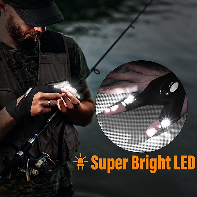🔥Last Day Sale 49% OFF-LED Flashlight Waterproof Gloves