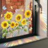 Reusable Flower Transparent Stained window sticker