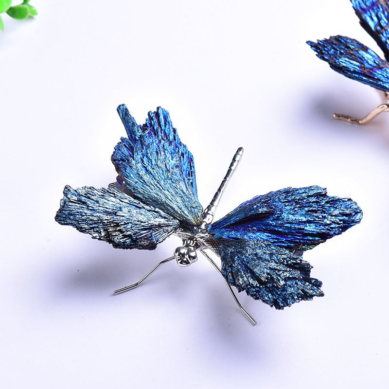 💜🦋AURA TOURMALINE KYANITE DRAGONFLY