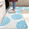 HEBE Anti Fatigue Kitchen Rug Sets 2 Piece Non Slip Kitchen Mats for Floor Cushioned Kitchen Rugs and Mats Waterproof Comfort Standing Mat Runner for Kitchen,Home Office,Sink,Laundry