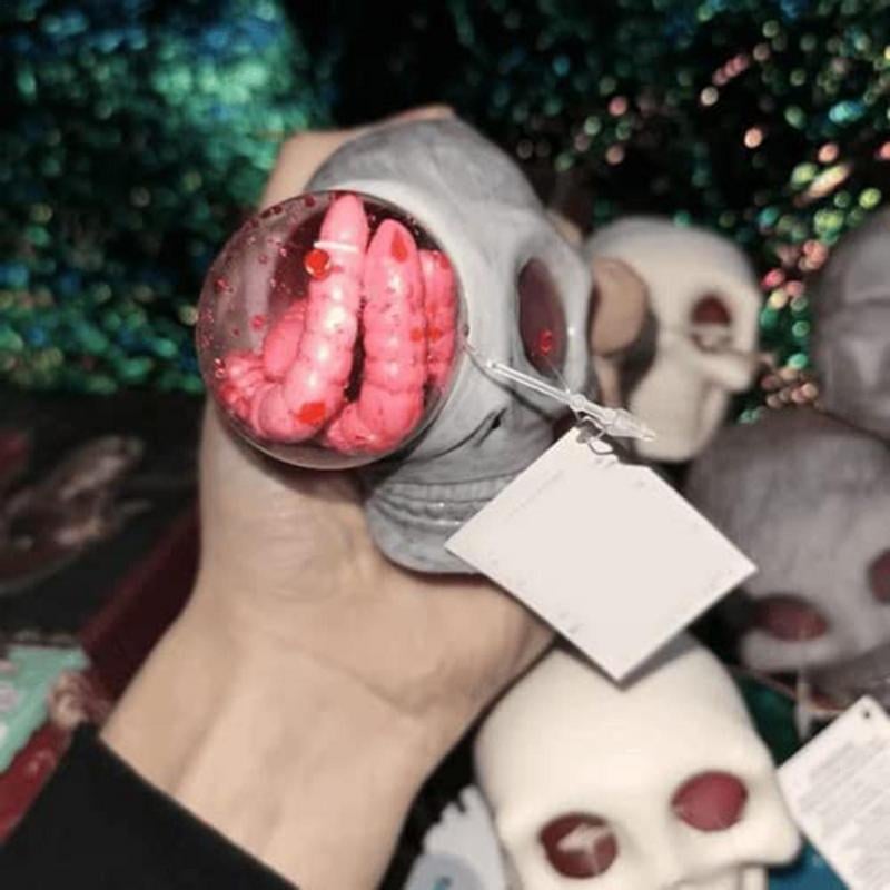 2025✨Letzter Tag 49 % Rabatt🔥Anti-Stress-Totenkopf-Würmer-Quetschball