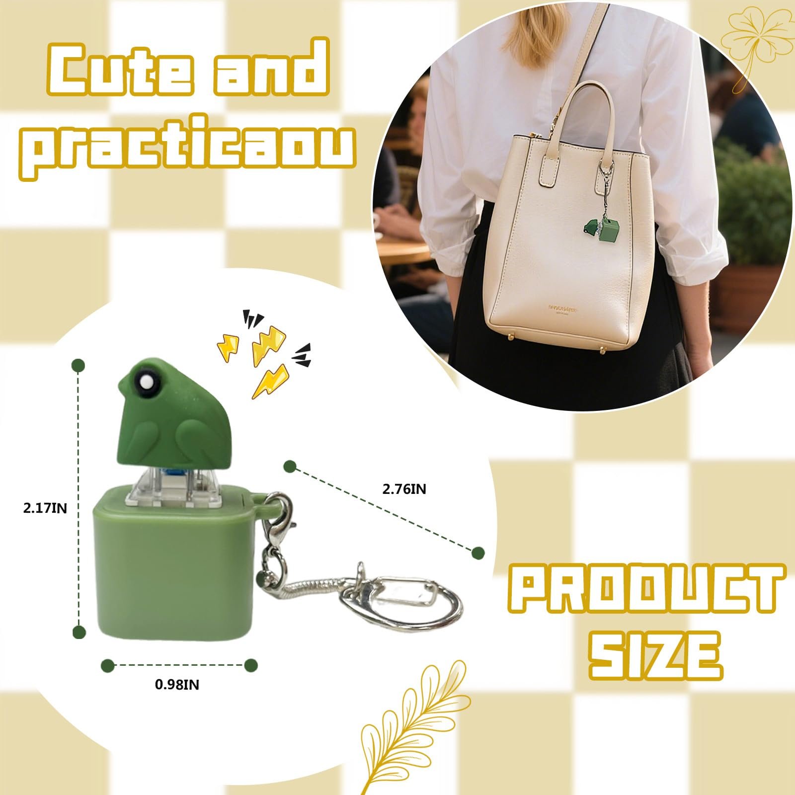 ⏰LAST DAY SALE 50% OFF💥Rechargeable Frog Croaking Keychain