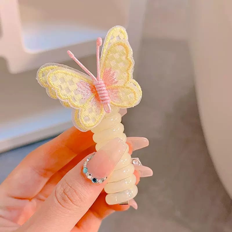 ⏰LAST DAY SALE 50% OFF🎀Butterfly Telephone Wire Hair Bands