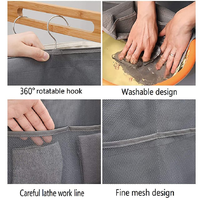 (🔥LAST DAY PROMOTION - SAVE 49% OFF)Dual Sided Wall Shelf Wardrobe Storage Bags-Buy 2 Get 1 Free