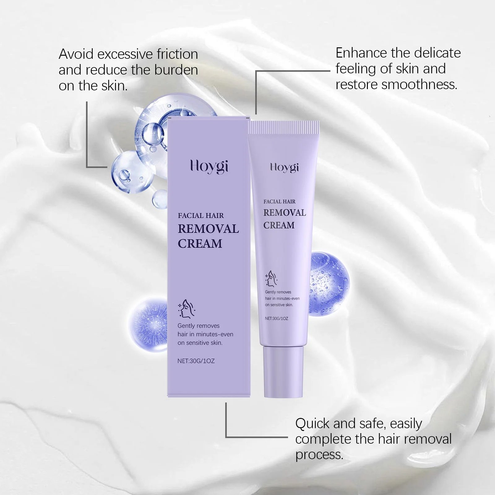 🎁TikTok Last Day Sale - 70% OFF🔥Gentle and Painless Facial Hair Removal Cream