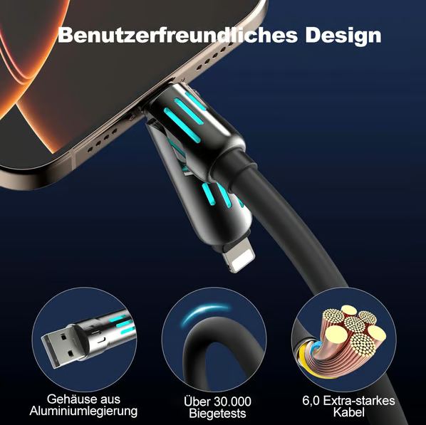 🔥Letzter Tag 49% Rabatt🔥4-in-1-USB-Ladekabel