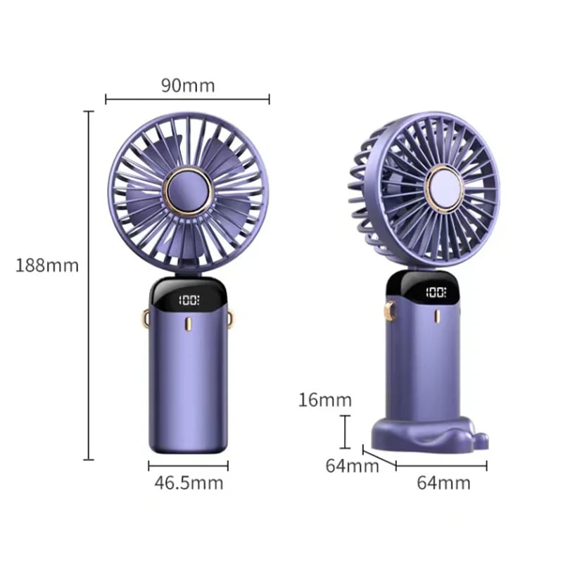 🔥Last Day Promotion 48% OFF-🎁- Foldable and Hangable Portable Rechargeable Mini Handheld Fan