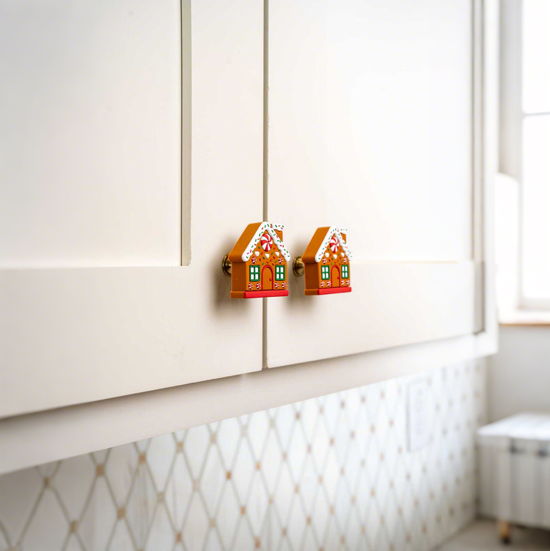Gingerbread House Knobēz 6 pack