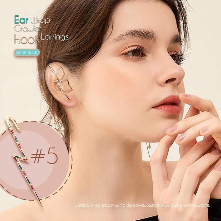 Mother's Day Pre-Sale 48% OFF - Ear Wrap Crawler Hook Earrings-Buy 3 for free shipping