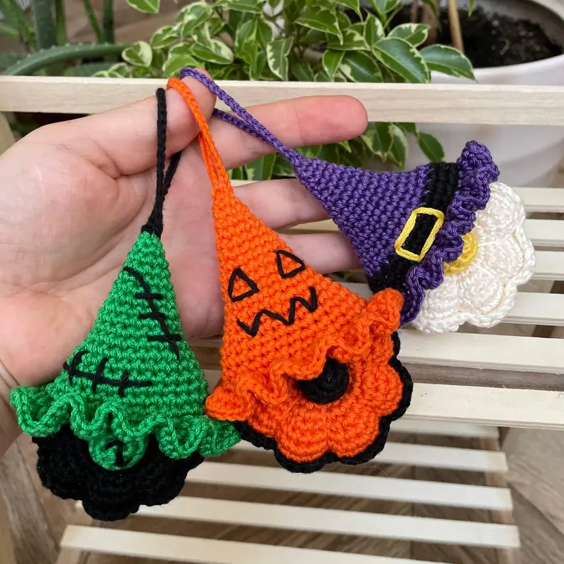 🔥Handmade Halloween Crochet Cute Gnomes