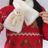 (NEW YEAR Sale NOW - 50% off) 🍀 Cute bear Plush Wrap Neck Warmer Winter Scarf  For Adult And Child 🧸