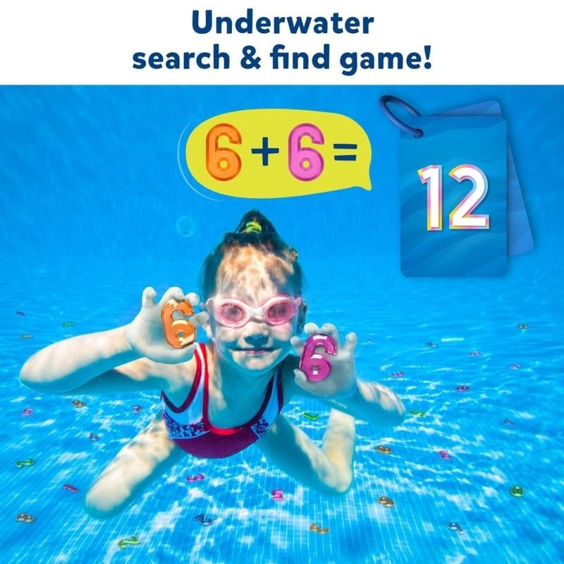 🎁TikTok Last Day Sale - 70% OFF🎉Skillmatics Pool Toys & Underwater Diving Game,Seek & Splash Numbers Gem