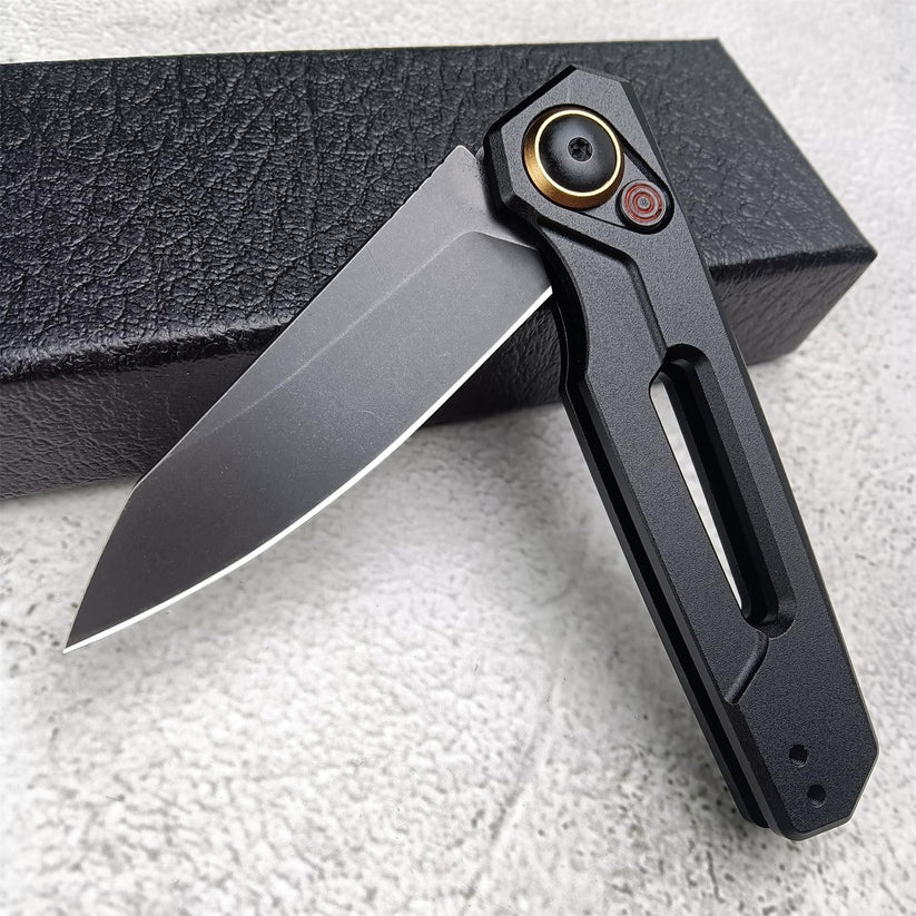 Spring Assist Button Lock Knife, 7550, Stainless Steel