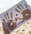 🌊DIY Romantic Beach Handprint Memorial Album - A SET[All tools included]