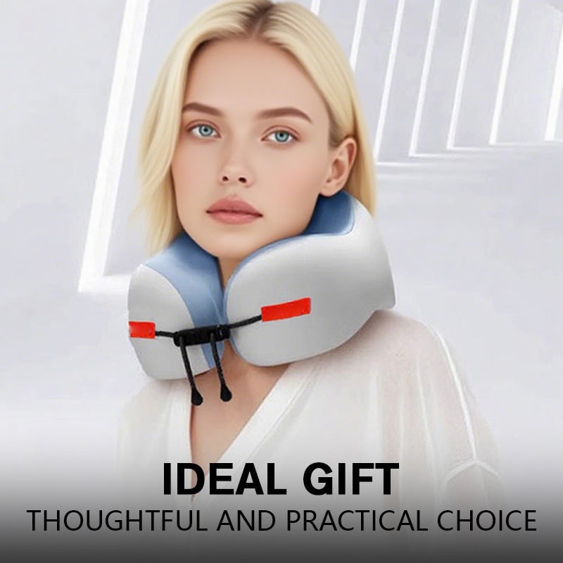 ⏰ Today Only – 49% OFF 🎁 Ergonomic Memory Foam U-Shaped Travel Neck Pillow