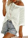 Letzter Tag 49 % Rabatt 🎁Damen Sommerpullover mit U-Ausschnitt und kurzen Ärmeln
