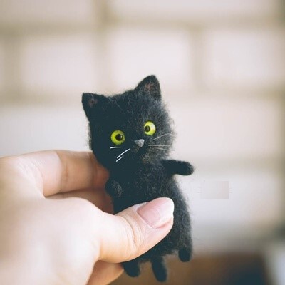 🐱DIY Cat Wool Felt🐱Gift For Cat Lovers