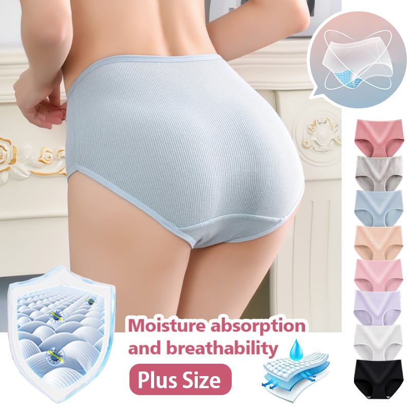 Ladies High Waist Butt Lift Antibacterial Hygroscopic Underwear