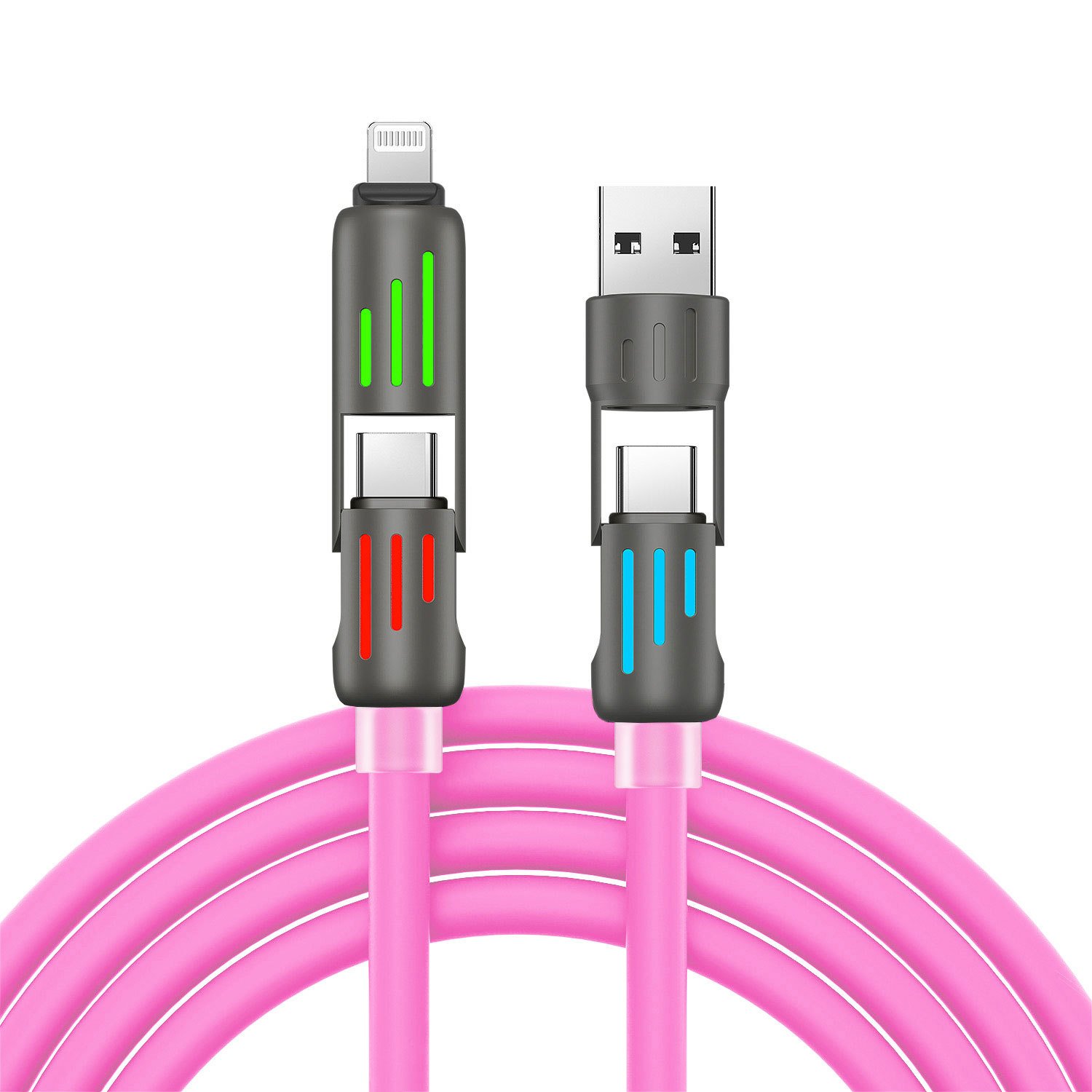 🔥Kaufen Sie 2 und erhalten Sie 1 gratis⚡4-in-1-USB-Ladekabel, Schnellladung MAX 60 W