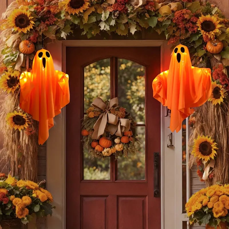 🎁TikTok Last Day Sale - 70% OFF👻✨Halloween Glowing Ghost Chandelier