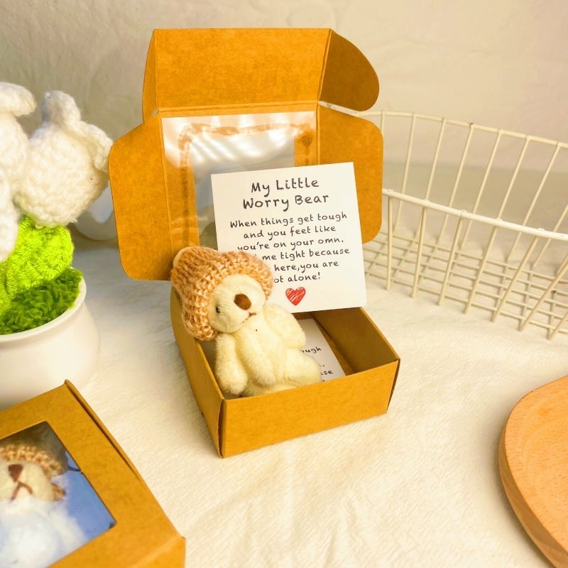 ⏰LAST DAY SALE 50% OFF🎁Handmade Mini Plush Teddy Bear in Box
