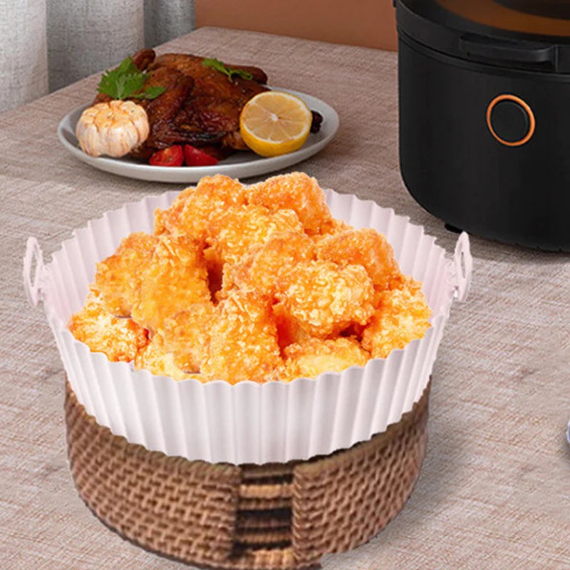 (🌲Early Christmas Sale- 50% OFF) Air Fryer Silicone Baking Tray - good for cleaning