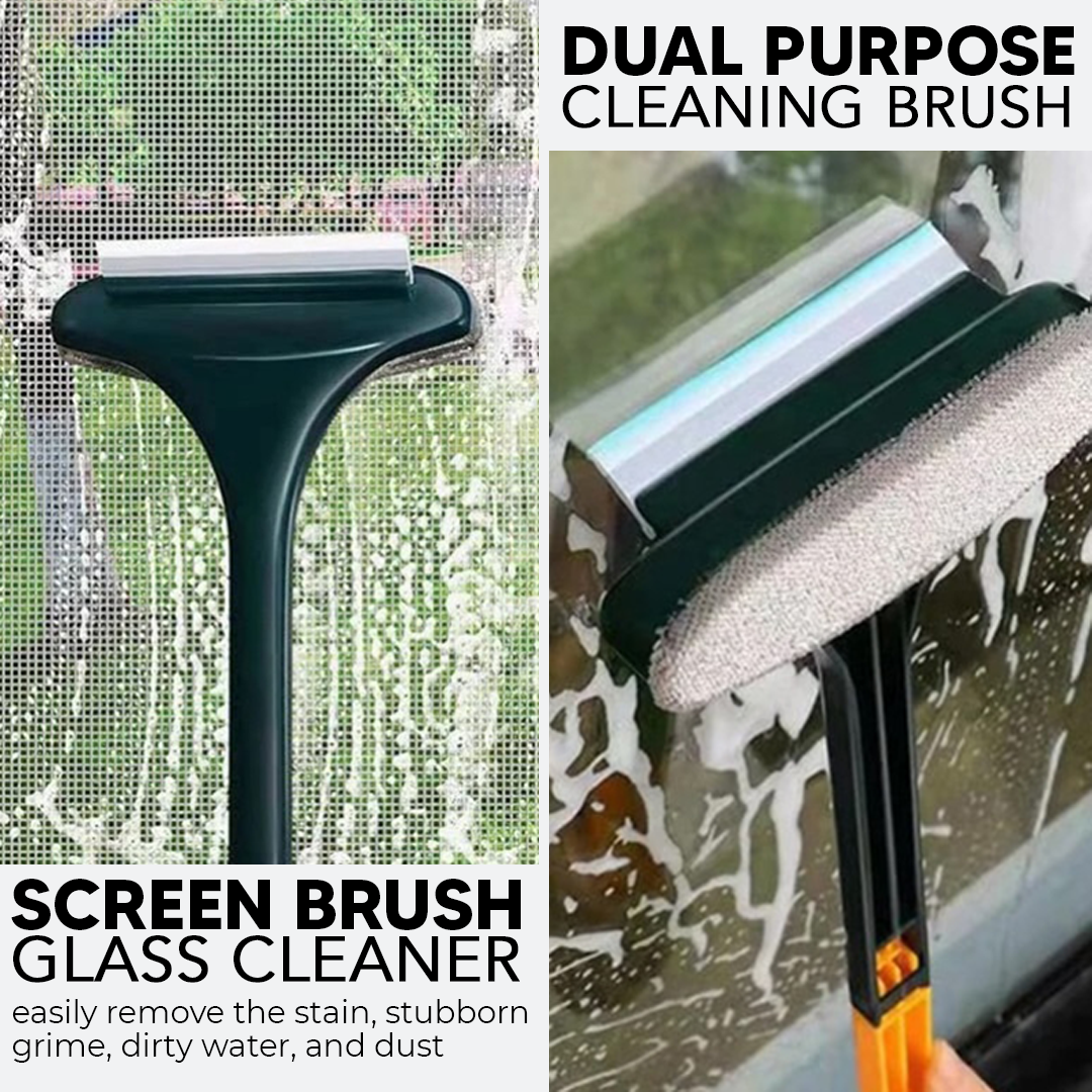 (Early Summer Sale- 48% OFF) 2 In 1 Screen Window Cleaning Brush