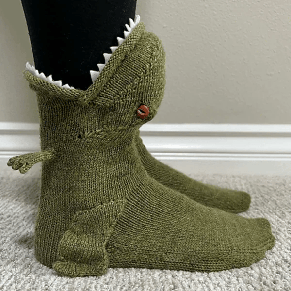 (🌲Early Christmas Sale - 49% OFF)🔥- 3D Knit Crocodile Socks