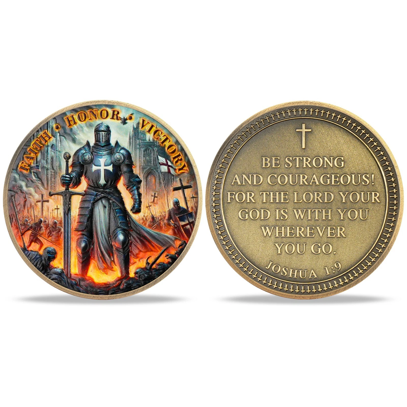 💥Knights Templar Christian Challenge Coin