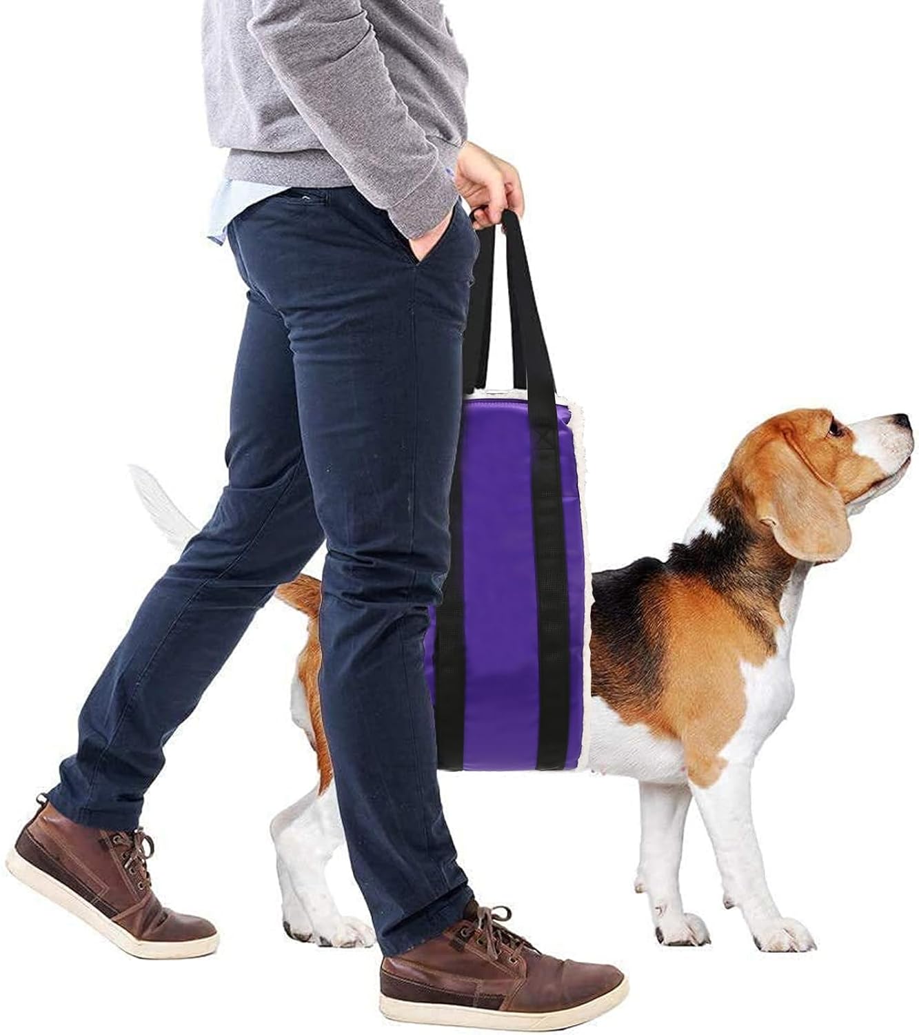 30-120 lbs Large Dog Sling for Rear Legs Helps Elderly Dogs with Reduced Mobility, Dog Support K9 Dog Lift Harness, Dog Lifter for Arthritis ACL Rehabilitation Rehab, 7