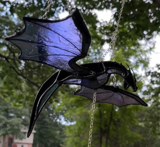 🎁TikTok Last Day Sale - 70% OFF🐉Handcrafted Stained Glass Dragon Sculpture