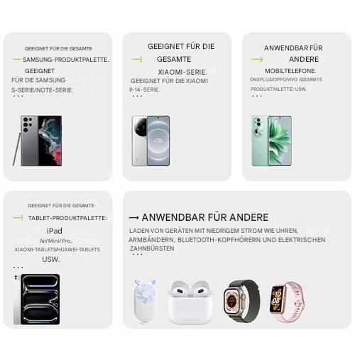 🔥Letzter Tag 50% Rabatt✨3 in 1 Ladegerät Einziehbar 80W MAX Schnell