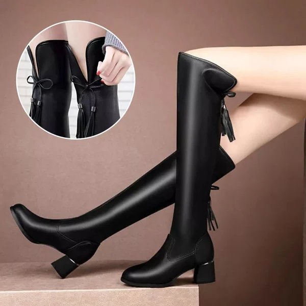 Sweet and comfortable elastic boots