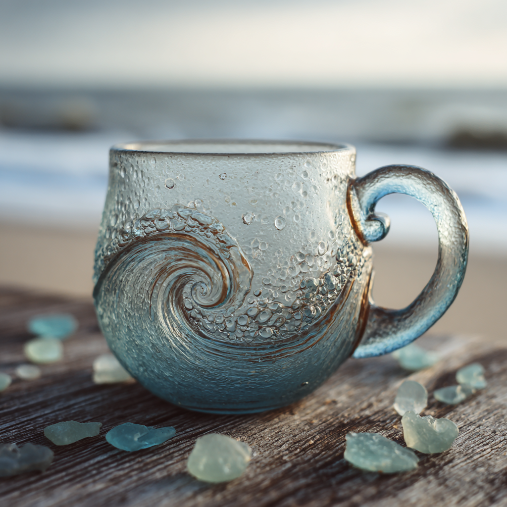 🎁TikTok Last Day Sale - 70% OFF🔥🌊 Sea Glass Wave Mug