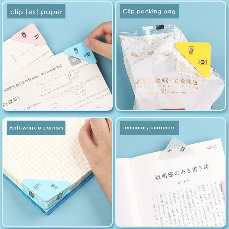 (🎄CHRISTMAS SALE NOW-48% OFF) Triangle Book Paper Corner Clip(BUY 3 GET 2 FREE NOW!)