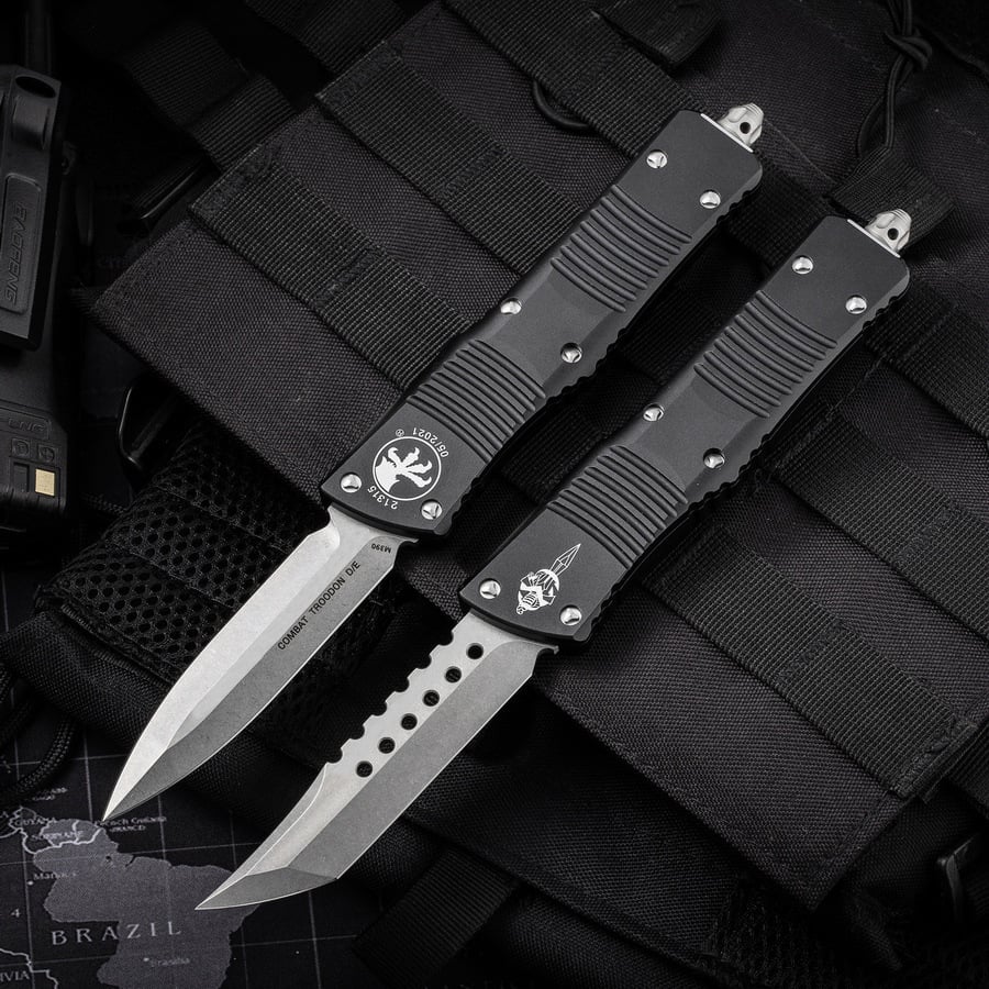 Microtech D2 Steel Aviation Aluminum Tactical Camping Self-Defense Knife