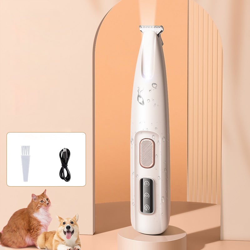 Tiktok Summer Sale🎉Pet Hair Trimmer With Led Light-Waterproof