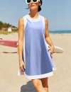 Last Day Promotion 70% OFF - 🔥Women's 2-Piece Sets Color Block Crewneck Sleeveless Top + Skirt & Shorts w/ Pockets⚡Buy 2 Get Free Shipping