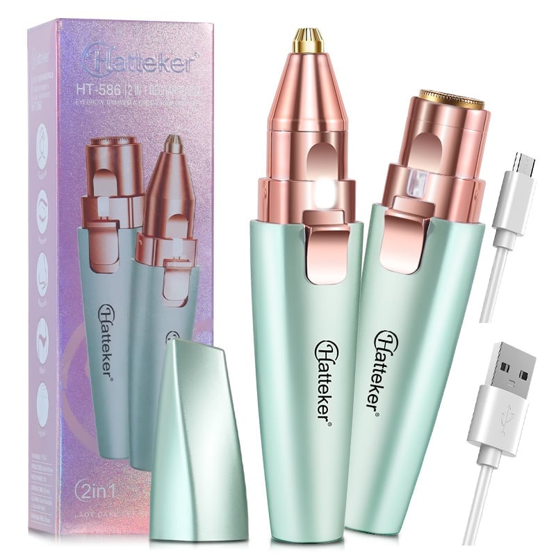Last Day Promotion 70% OFF - 🔥2-in-1 Women's Eyebrow and Facial Hair Removal Device