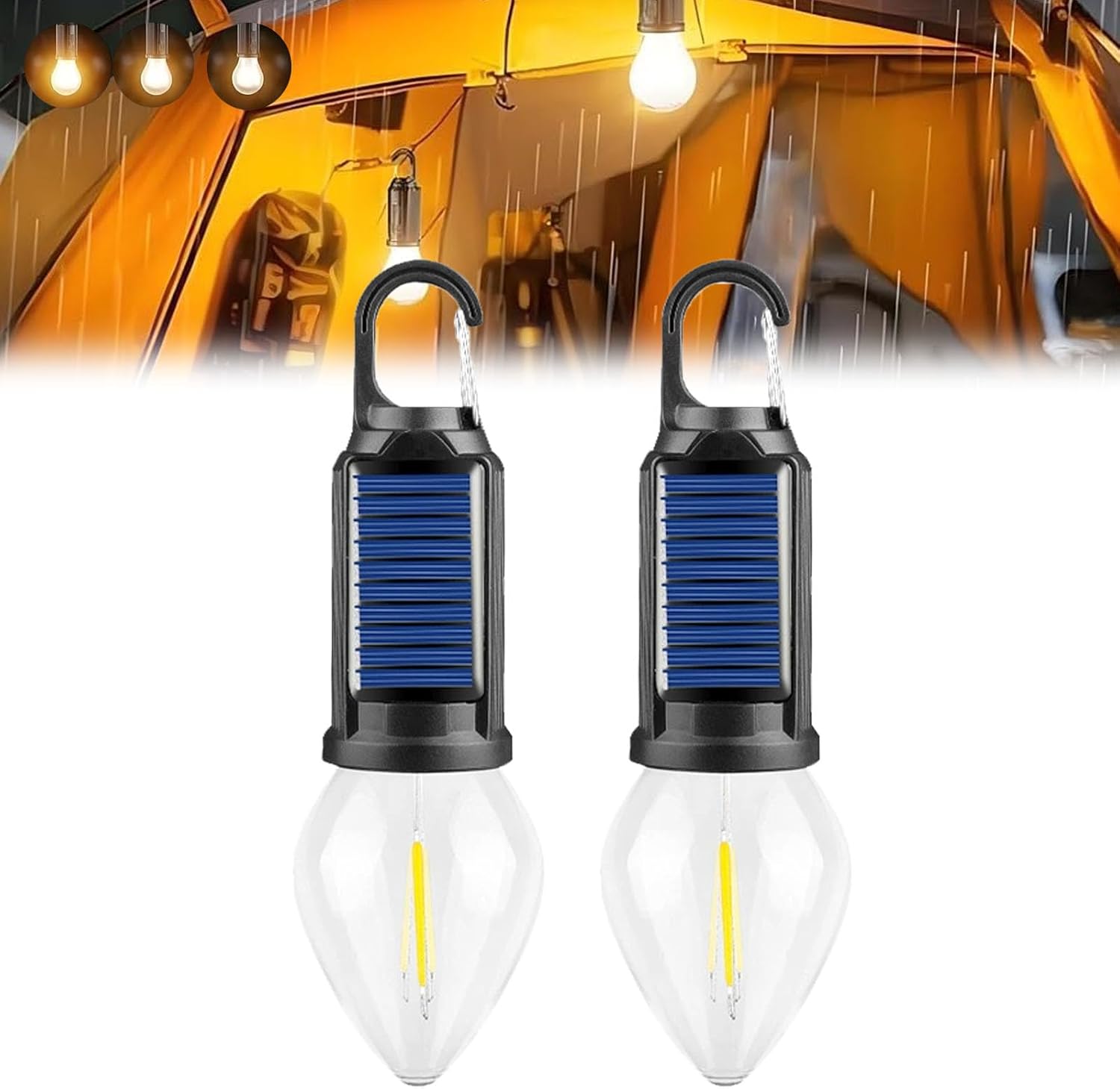 Letzter Aktionstag!🔥Vintage Solar-Campinglampe