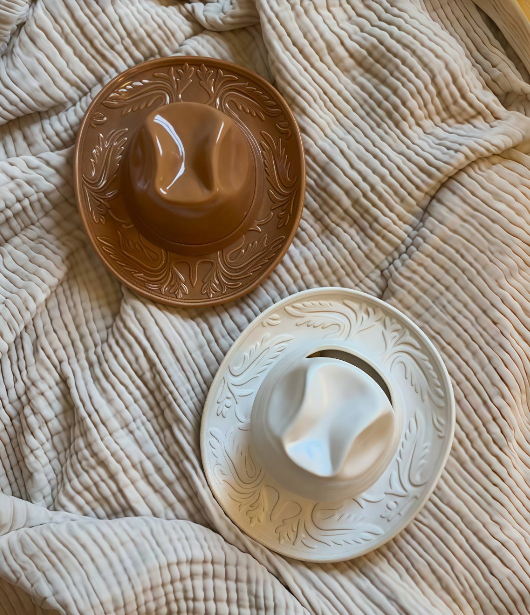 🎁TikTok Last Day Sale - 70% OFF🔥Ceramic Cowgirl Hat Hanging Vase - Decorative Ornament for Home