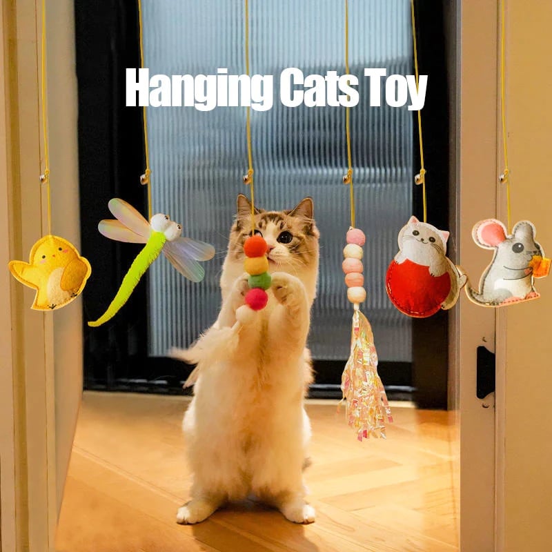 💥LAST DAY SALE 50% OFF💥Hanging Bouncing Cats Toy⚡BUY 1 GET 1 FREE