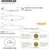 Moodear Gold Bracelet for Women 14K Real Gold Bracelet Sets for Women Dainty Snake Chain Bracelet Adjustable Cuban Link Bracelet for Women Cuff Bangle Gold Stackable Bracelets for Womens Jewelry Sets