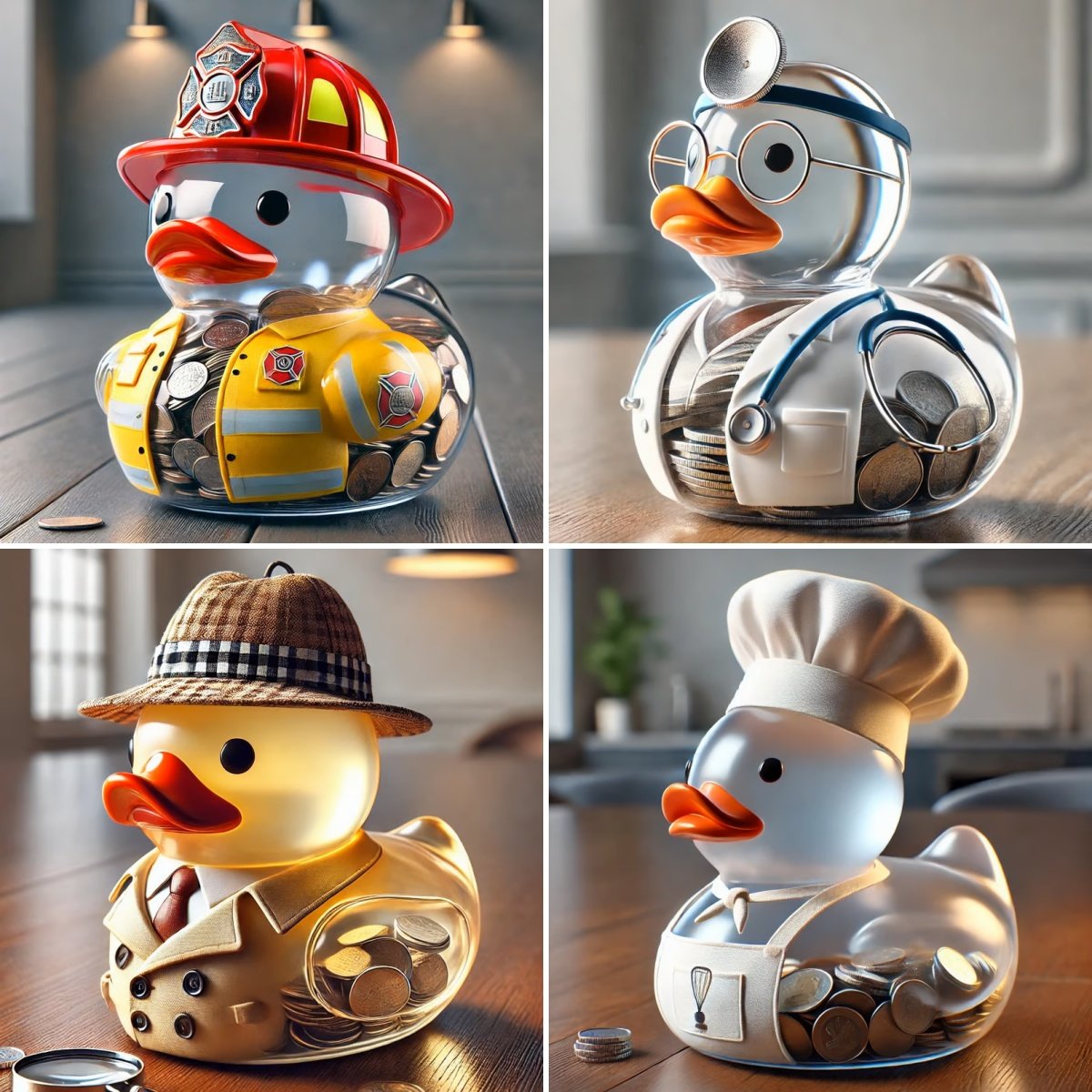 🔥LAST DAY SALE 49% OFF🦆Everyday Hero Duck Piggy Bank