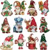 This Week 70％ OFF - 24 Pieces Christmas Wooden Gnome Ornaments